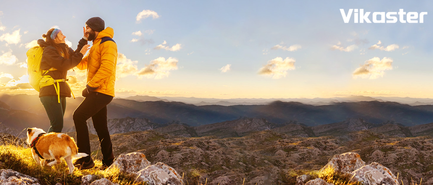Термопляшка Vikaster 500 мл, нержавіюча сталь, без BPA, для спорту, подорожей та фітнесу, чорно-винна