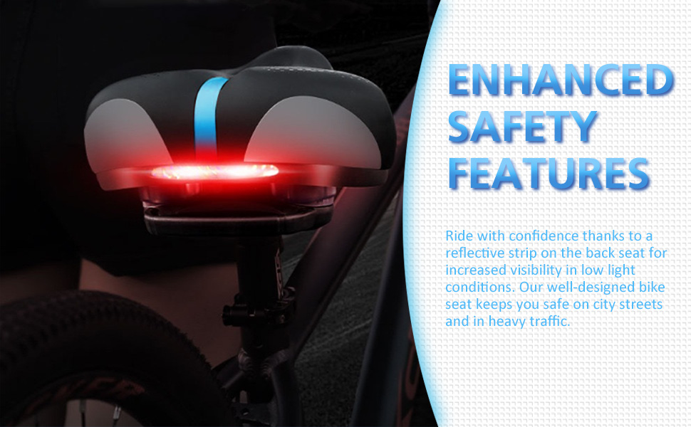 Комфортне велосипедне сідло BWBIKE з широким сидінням та пам'яті-ефектом, водонепроникний чохол з екошкіри, універсальне, срібного кольору