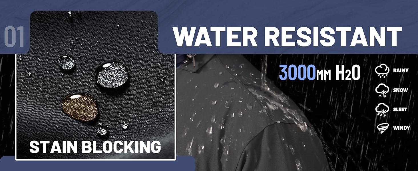 TACVASEN чоловіча зимова водонепроникна вітрозахисна куртка з флісовою підкладкою, теплий сноубордний/гірськолижний костюм з капюшоном, сірий XL