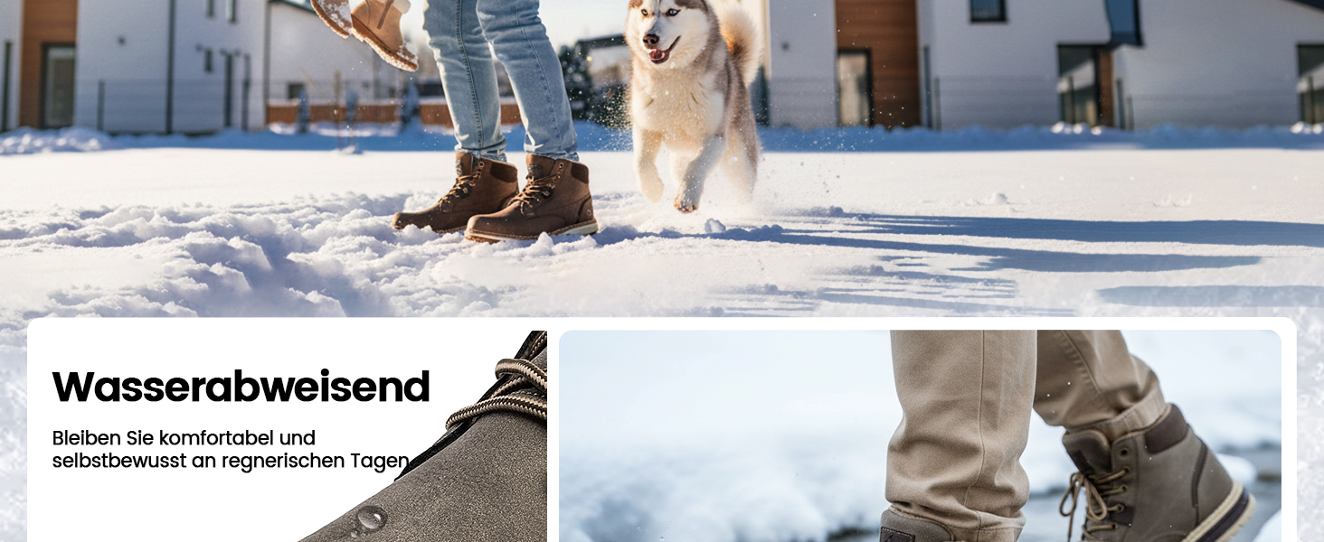 Чоловічі зимові черевики CC-Los: теплі, зручні, антиковзаючі, розмір 40-48 EU (44 EU широкі, сірі)