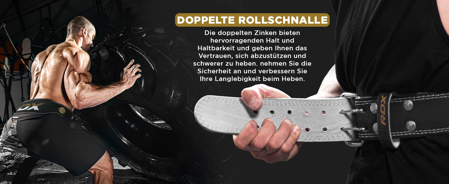 Побудований підйомник ваги RDX: шкіряний пояс для важкої атлетики та фітнесу, 4 та 6 дюймів, 10 регульованих отворів, міцний, для чоловіків та жінок
