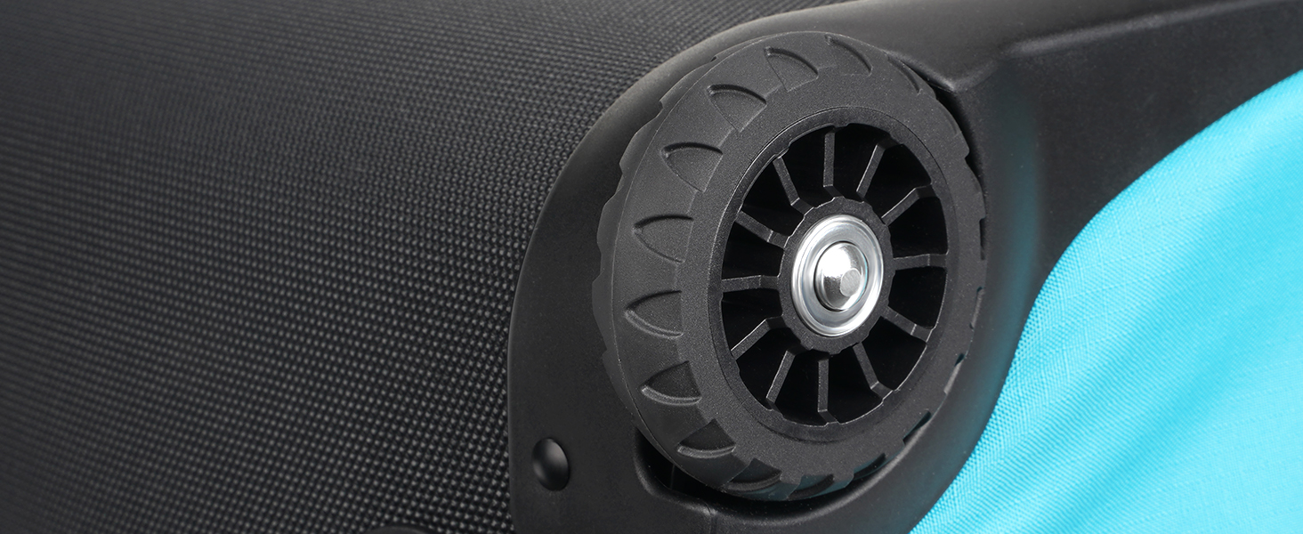 Чохол для сноуборду YOREPEK з колесами, водонепроникний, з 6 кишенями для сноуборду та лиж, розширюваний, 170 см, для подорожей літаком (Світло-блакитний)