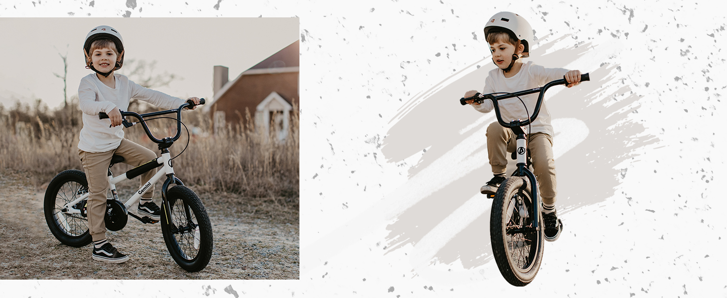 Дитяче велосипед BMX AVASTA 12/14/16 дюймів з додатковими колесами та підставкою для дітей 1-8 років, різні кольори, армійний зелений 16 дюймів