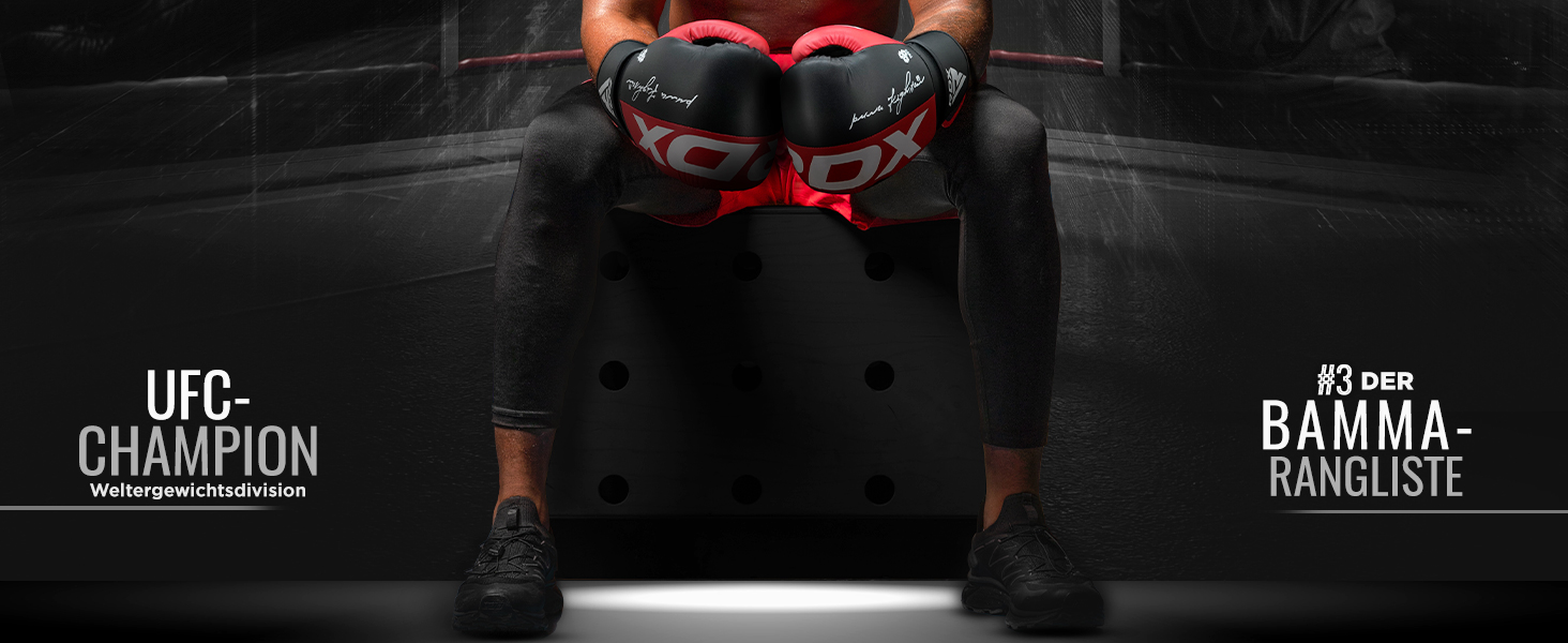 Боксерські рукавички RDX Maya Hide: шкіряні рукавички для муай-тай, кікбоксингу, спарингу, тренувань та фітнесу (8, 10, 12, 14, 16 OZ)