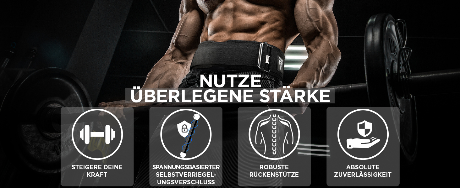 Побудований пояс для важкої атлетики RDX 4” з автоблокуванням, для пауерліфтингу, бодібілдингу та фітнесу, з підкладкою, сірий, чоловічий/жіночий