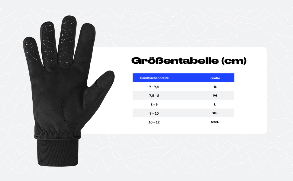 Велосипедні рукавички Alpensattel Polartherm: вітро- та водонепроникні, зимові для жінок та чоловіків, до -10°C, з функцією сенсорного екрану, S-XXL