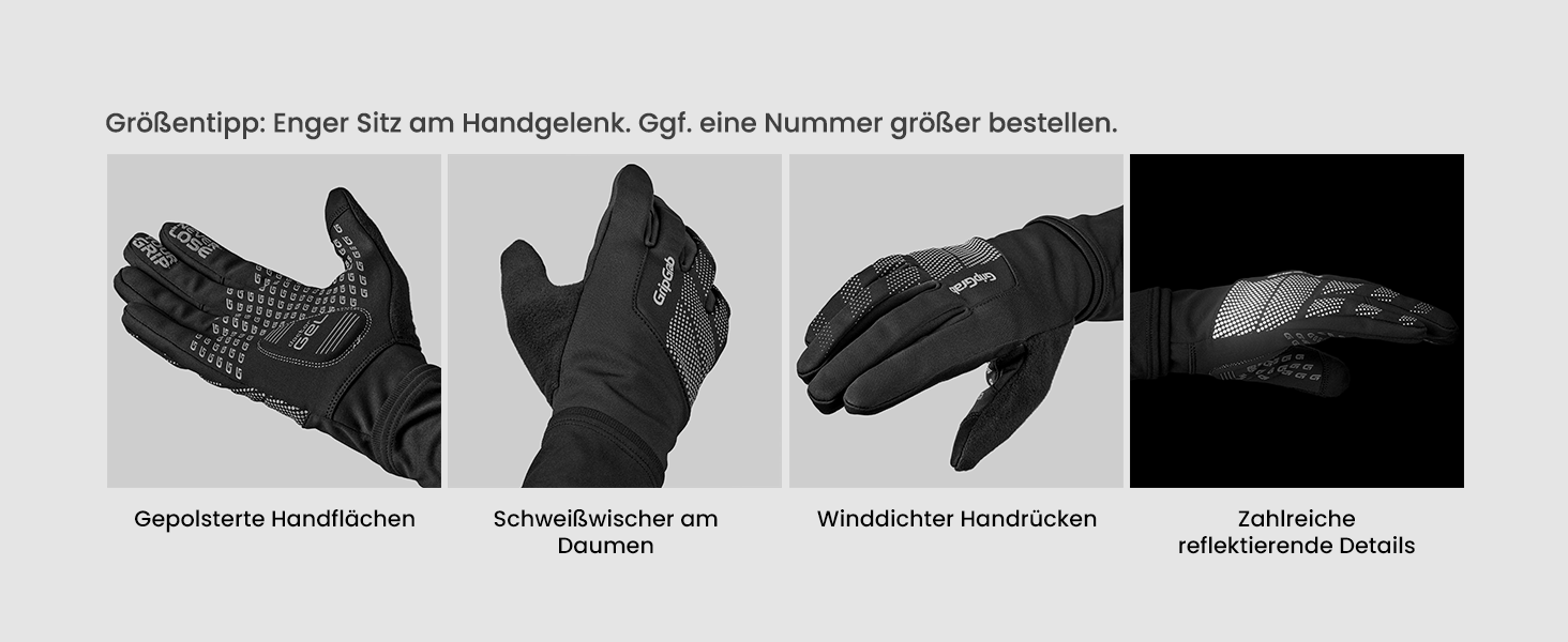 Велосипедні рукавички GripGrab Ride: тонкі, непромокаючі, з антиковзаючою поверхнею, чорні, розмір M, для перехідного сезону