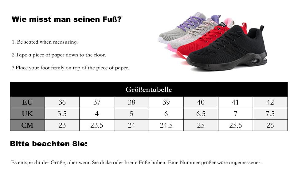 Жіночі кросівки Hitmars для бігу та фітнесу: зручні, з амортизацією, для занять спорту та прогулянок. Розміри EU 36-46, кольори: чорний, рожевий, червоний, помаранчевий, фіолетовий