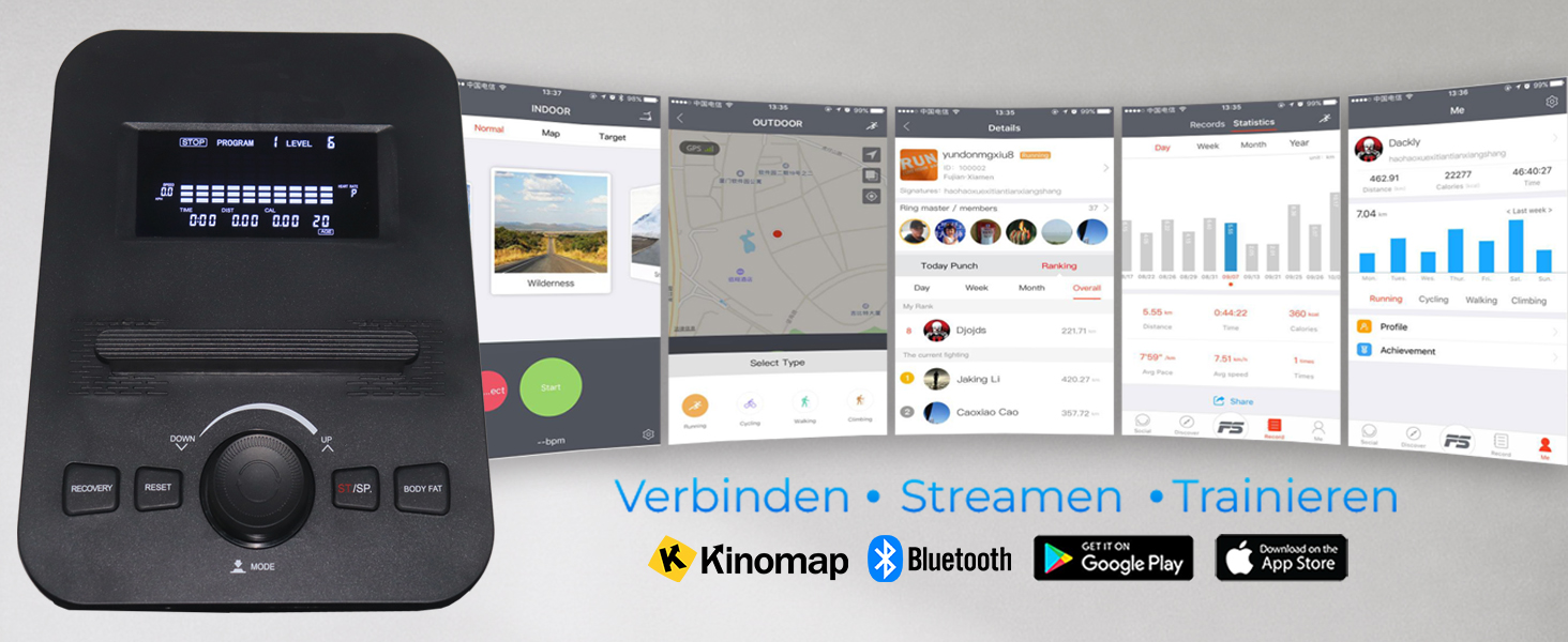 Еліптичний тренажер AsVIVA C28 Pro - 16 кг маховик, тихий ремінний привід, електричне регулювання опору, фітнес-комп'ютер, транспортні ролики