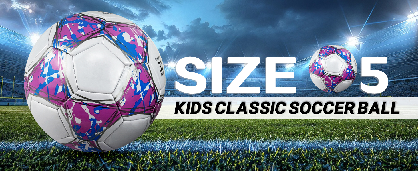 Дитячий футбольний м'яч розмір 5, рожевий, з насосом, сіткою та сумкою. Стандартний тренувальний м'яч з шкіри для дітей.