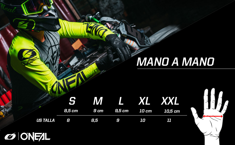 Рукавички O'NEAL Eleent Black/Neon Yellow XL для мотоцикла