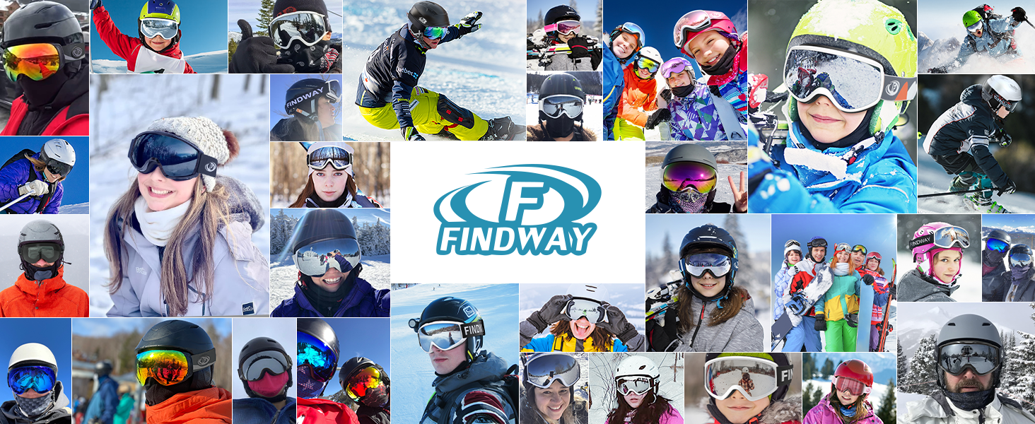 Дитячі гірськолижні маски Findway для сноуборду та гірських лиж, дзеркальні, для дітей 3-14 років, OTG, 100% захист від УФ, антитуманні (REVO світло-рожевий)