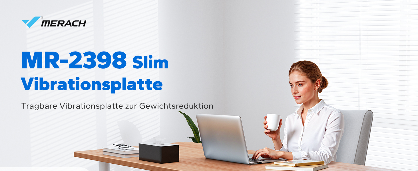 Вібраційна платформа MERACH для формування тіла та розслаблення. Тиха, компактна, з LED-дисплеєм, пультом дистанційного керування та зручним силіконовим покриттям. Сірий колір
