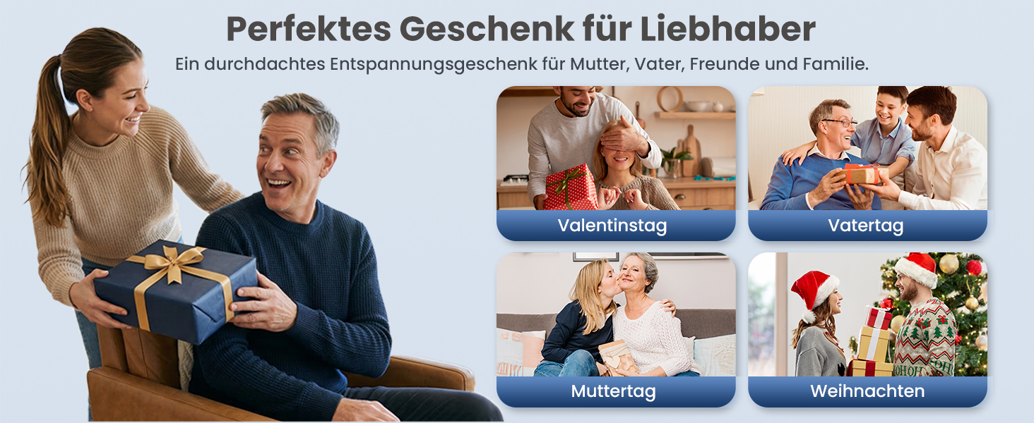 Бездротовий масажер для шиї та плечей COMFIER Shiatsu з підігрівом: 4D глибокий масаж, 3 режими, PU-шкіра, чорний
