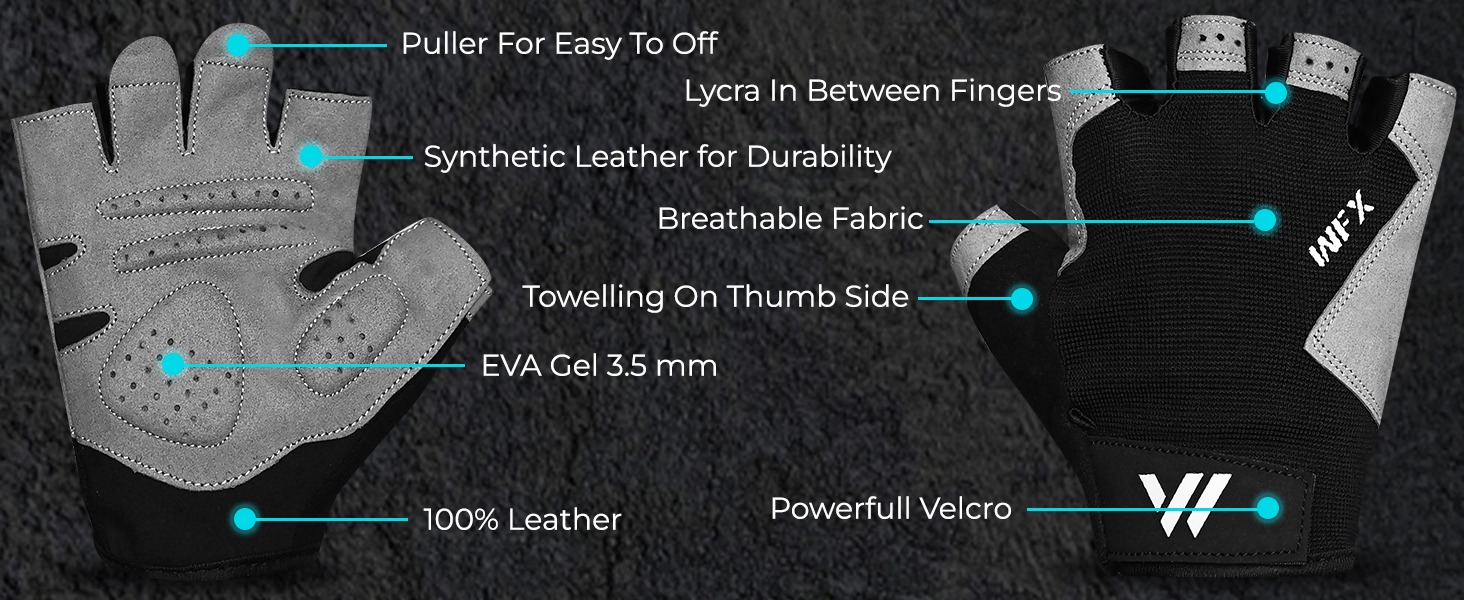 Фитнес-рукавички Westwood Fox для тренувань: неслизькі, амортизуючі, для важкої атлетики, з підкладкою, дихаючі, без пальців, підтримка відсутня