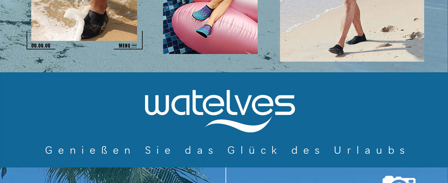 Водні черевики WateLves для жінок, чоловіків та дітей. Швидковисихаючі аквашузи для плавання, пляжу та серфінгу. Розмір 44/45 EU.