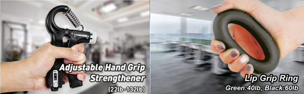 Набір для тренування рук та зап'ястя (10 шт.) - Handtrainer HSK01N