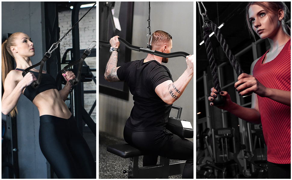 Кросовер для фітнесу LAT Pulldown, система блоків для тренажерного залу, кабельна машина для підтягувань, біцепс-керл, тросовий тренажер