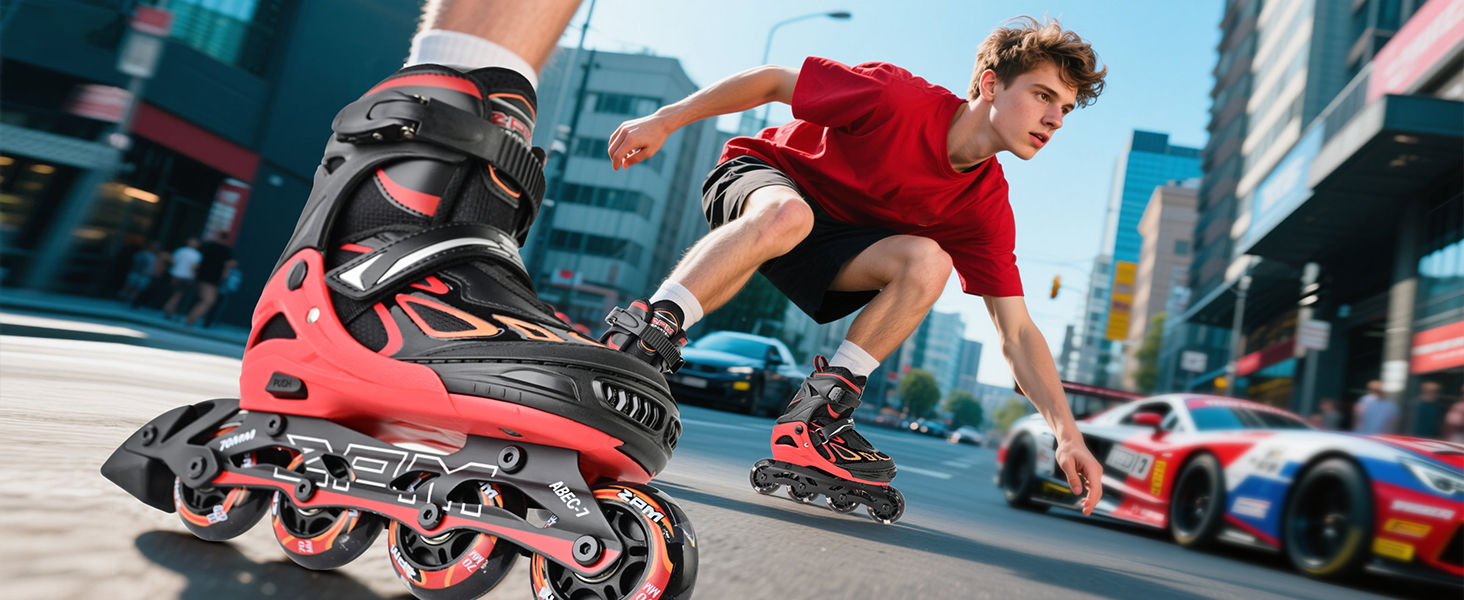 Інлайнери дитячі 2PM SPORTS регульовані, ролики для дівчаток/хлопчиків, розмір EU 37.5-41, фіолетовий