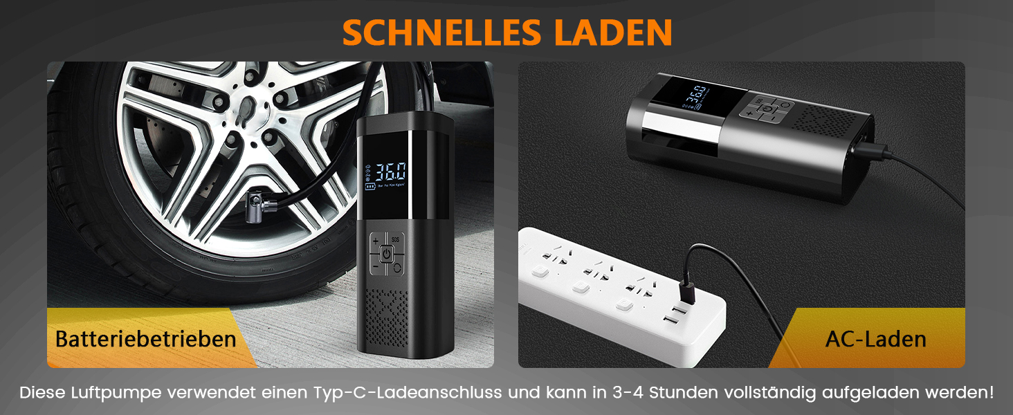 Електричний акумуляторний компресор для велосипеда, авто, мотоцикла та м'ячів SERVOMASTER (150 PSI)