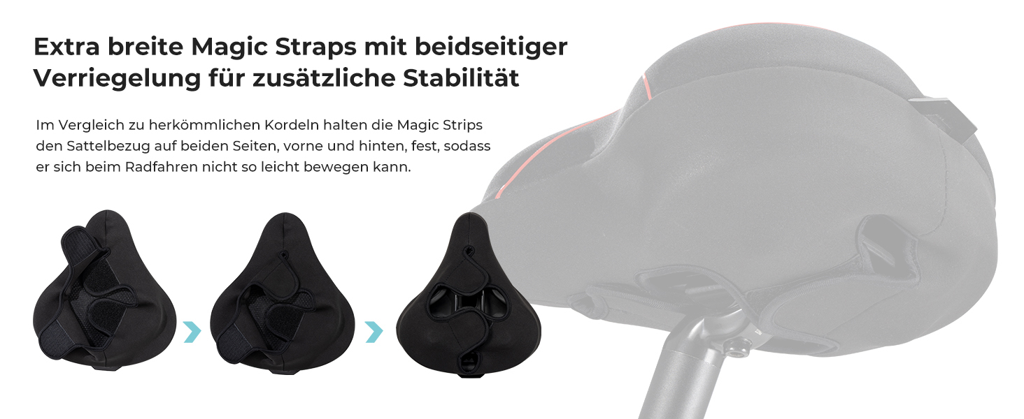 Покриття для велосипедного сидіння YOUNGDO, ергономічний гелевий чохол, м'яка та комфортна підставка для сидіння велосипеда з дощовим захистом, для жінок та чоловіків (червоний, широкий)