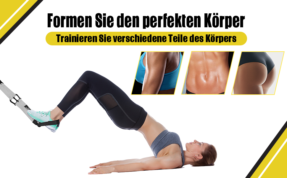 Шкіряний шлінг-тренер для комплексного тренування вдома, з великим ручним захватом та кріпленням для дверей, сумка для перенесення, інструкція.