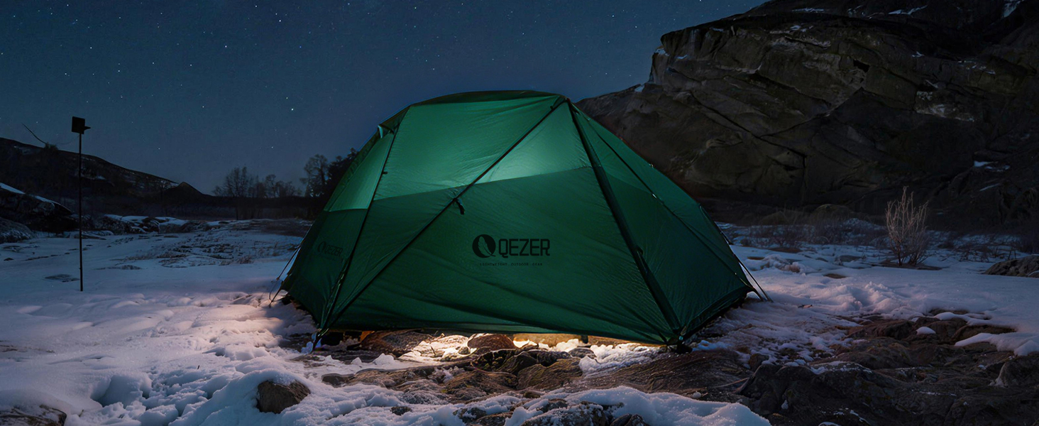 Намет кемпінговий купольний 2-місний Campingzelt водонепроникний, вітрозахисний, для походу, кемпінгу та активного відпочинку, 1.85/2.3 кг, зелений