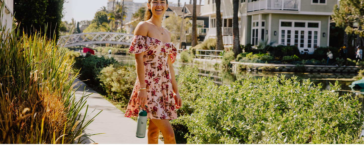 Фляга для води BOTTLE Edelstahl 473мл з трубочкою та відділенням для пігулок - BPA Free, для універу, школи, спорту, дитячого садка (сіра)