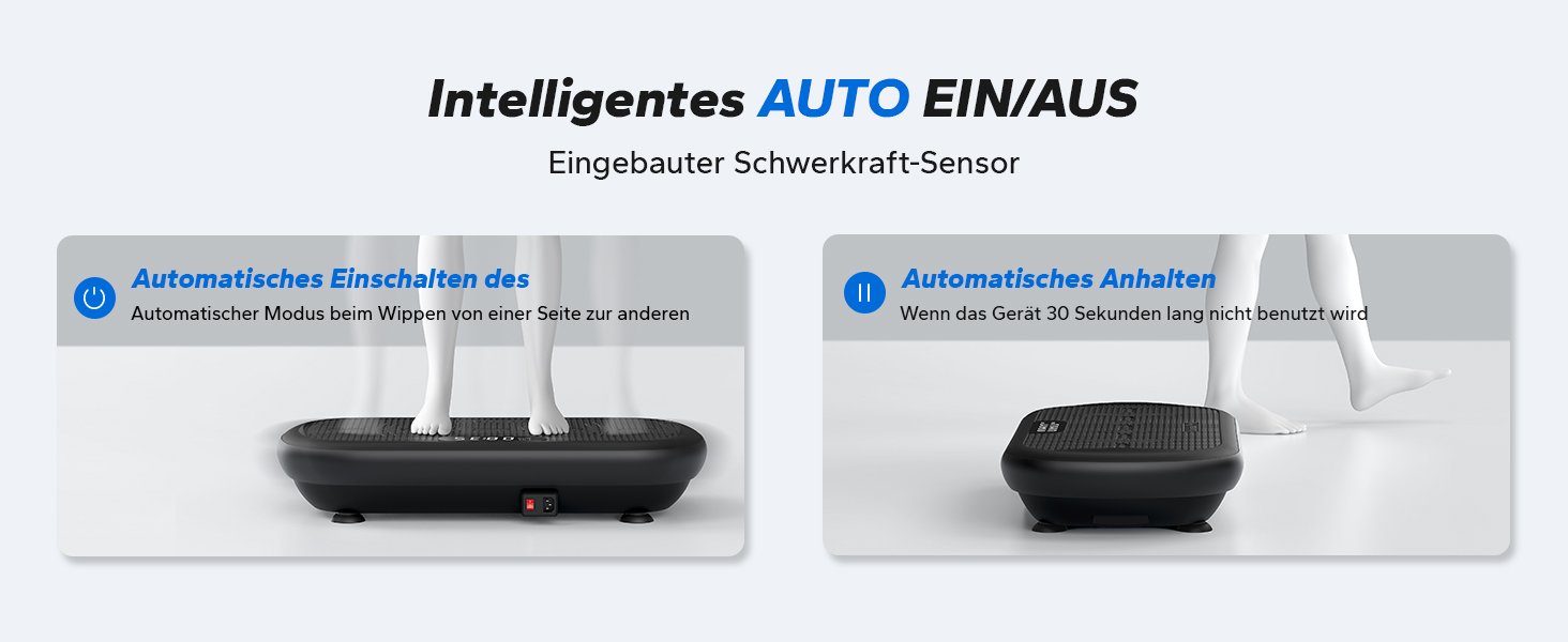 Вібраційна платформа MERACH для фітнесу та схуднення, 13 мм амплітуда, 200 кг, Bluetooth, чорна