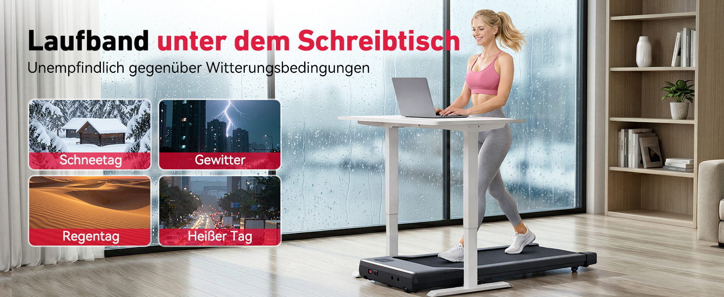 Бігова доріжка DeerRun Walking Pad з нахилом 6% для дому та офісу, компактний тренажер під стіл з LED-дисплеєм, керуванням через додаток та пультом, макс. навантаження 136 кг (Персиковий рожевий)