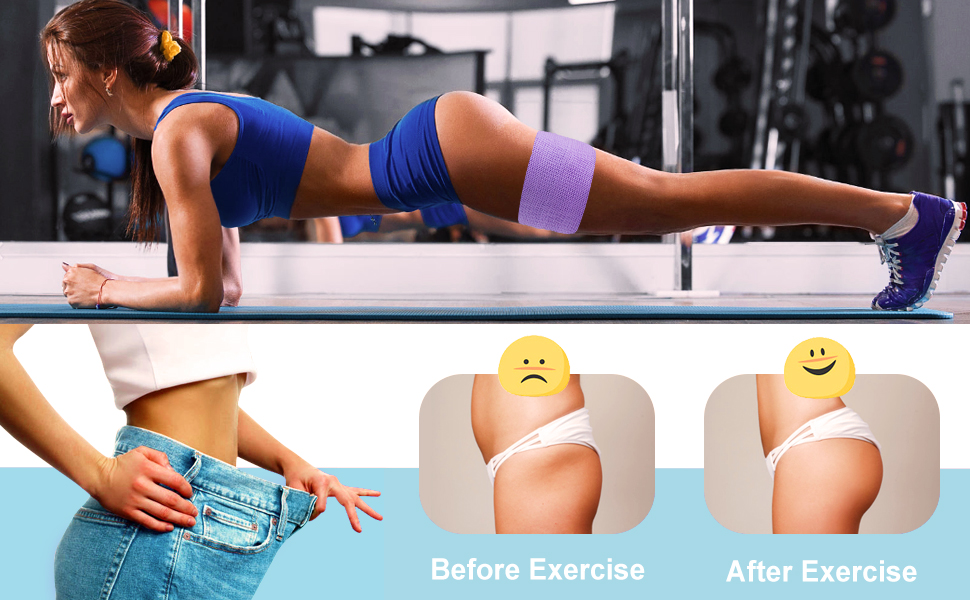 Еластичні тренувальні гумки для фітнесу та йоги (набір, 5 кольорів)