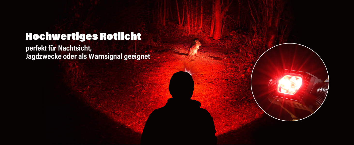 Налобний ліхтар Sofirn H35R з LED та червоним світлом 660nm, 1500 люмен, 10 режимів, водонепроникний IP68, для бігу, риболовлі та інших активностей