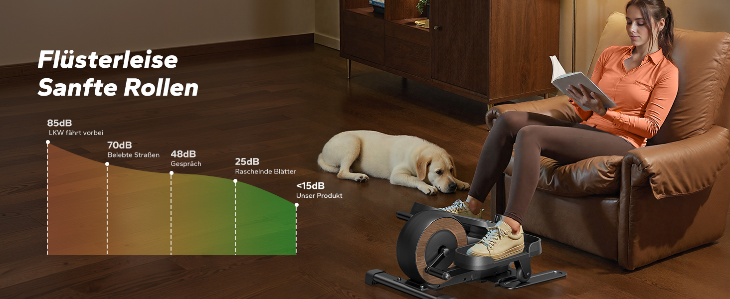 Міні еліптичний тренажер MERACH для дому, електричний крос-тренажер під стіл з пультом, дисплеєм, 12 швидкостей, петлі для ніг, тихий та портативний, для літніх людей та дорослих, E43-Чорний