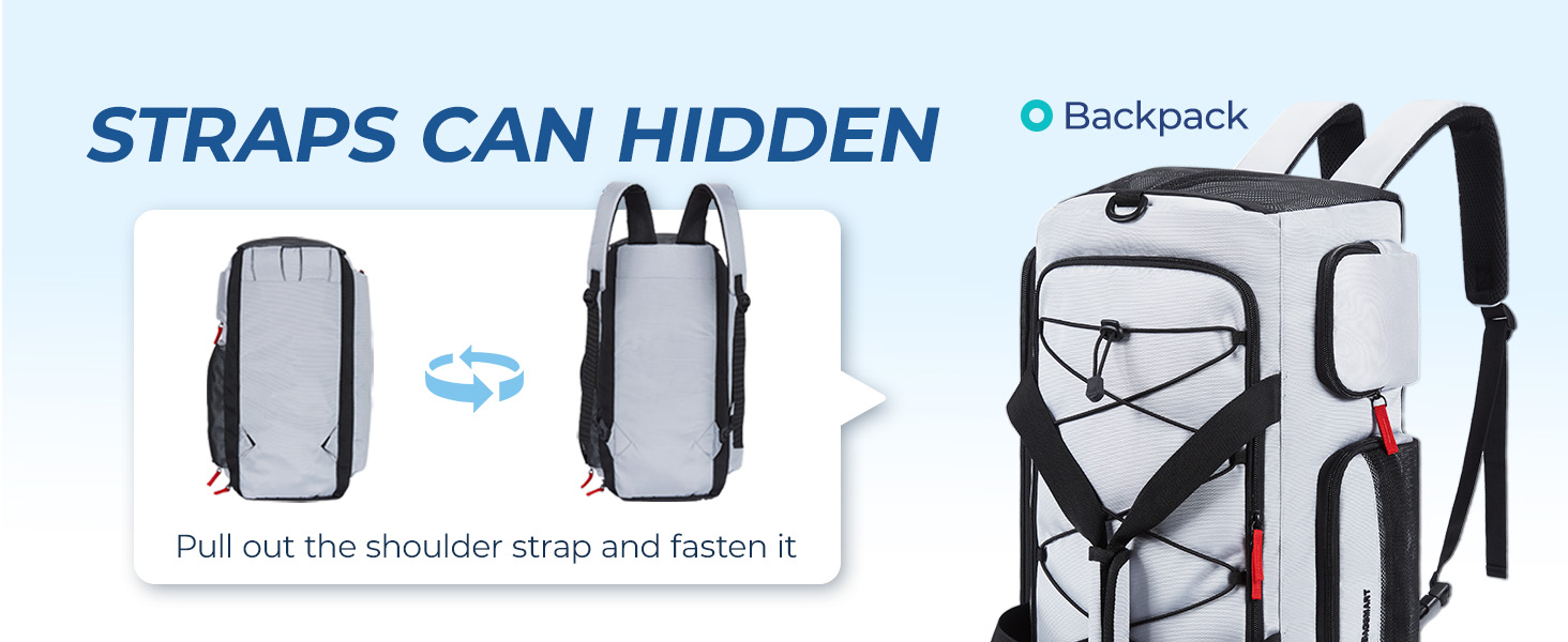 BAGSMART спортивна сумка для жінок і чоловіків з відділенням для взуття та вологих речей, водонепроникна тренувальна сумка для фітнесу, подорожей, плавання, активного відпочинку, чорна