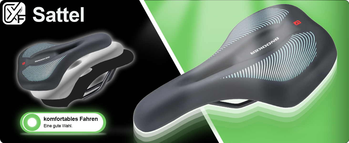 Велосипедний сидіння з Memory Foam, ергономічне для чоловіків та жінок, XL