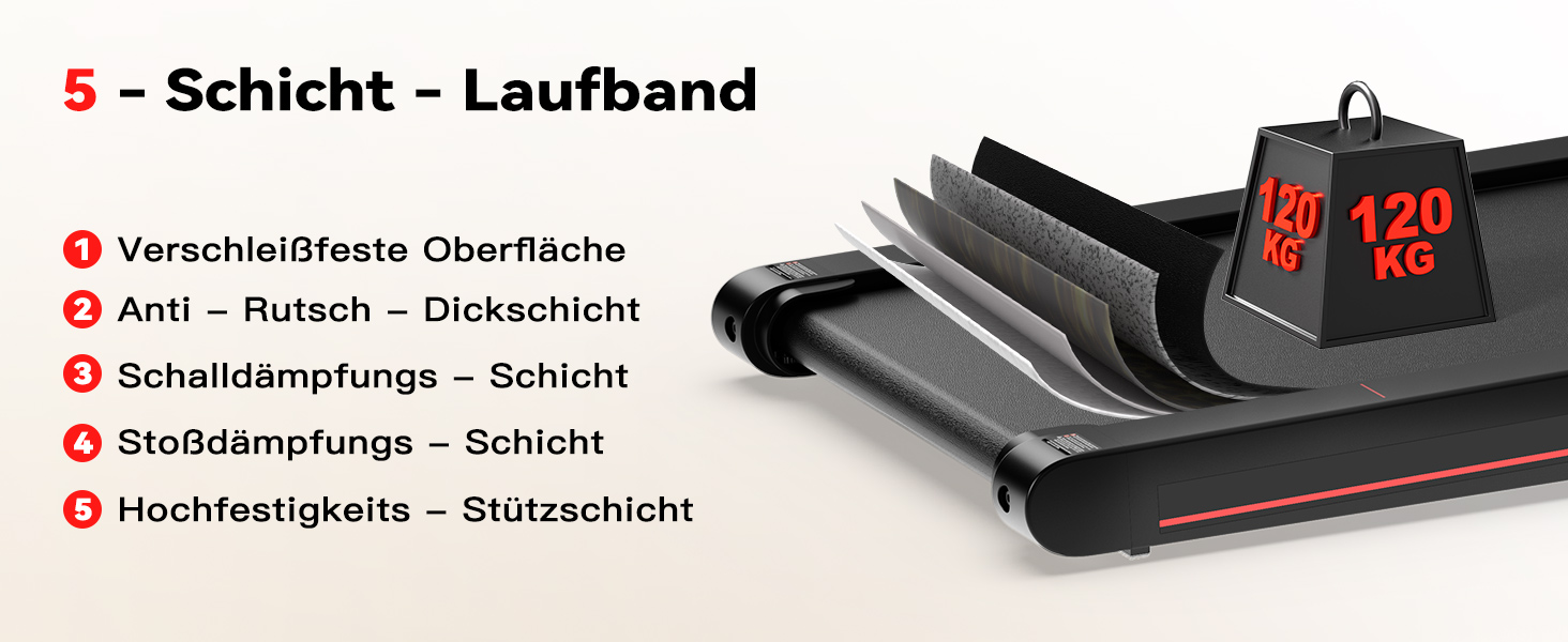 Ходувальний килимок Schwingungen з додатком, бігова доріжка для дому 6 км/год, ходувальний килимок для офісу та дистанційне керування для дому та офісу, чорний/червоний