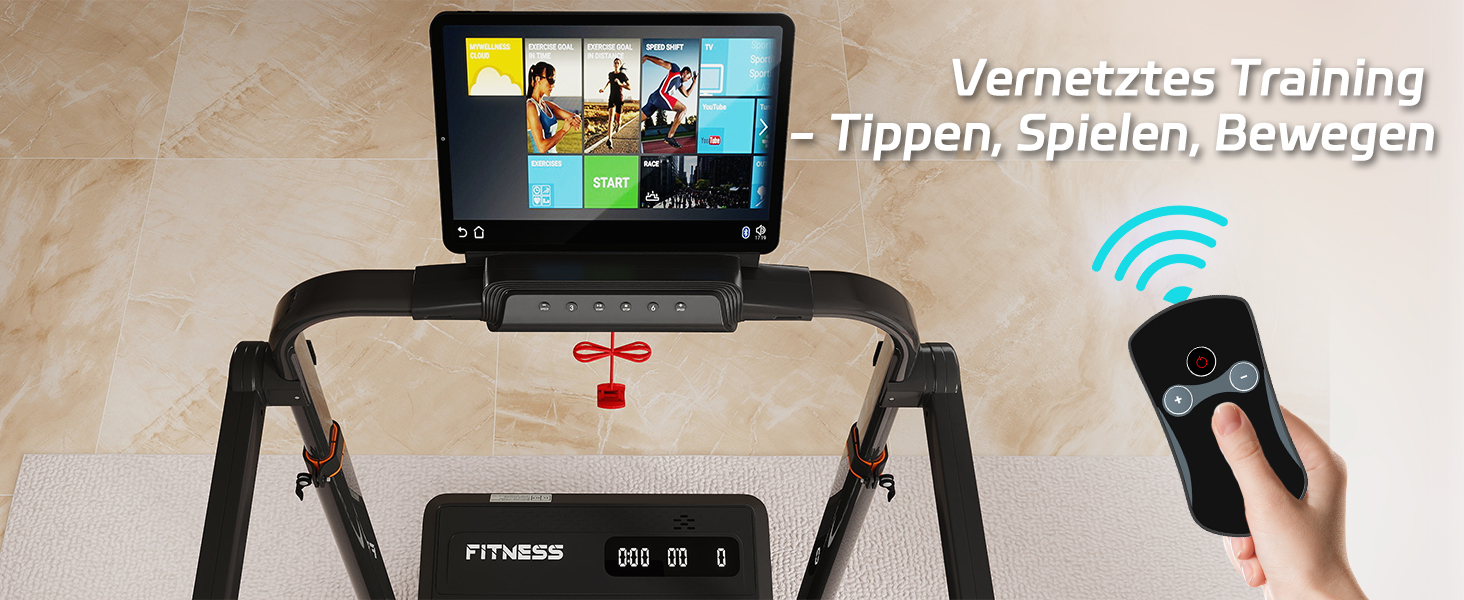 Складана бігова доріжка JUMMICO для дому та офісу з нахилом 5%, Walking Pad під стіл, швидкість 1-12 км/год, до 100 кг, керування через додаток та пульт, ширина стрічки 39 см