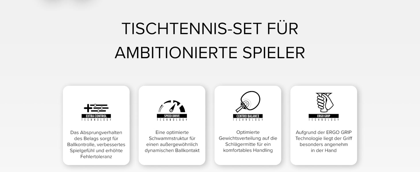 Набір для настільного тенісу JOOLA Duo PRO: 2 ракетки, 3 м'ячі, чохол, червоно-чорний, 6-елементний