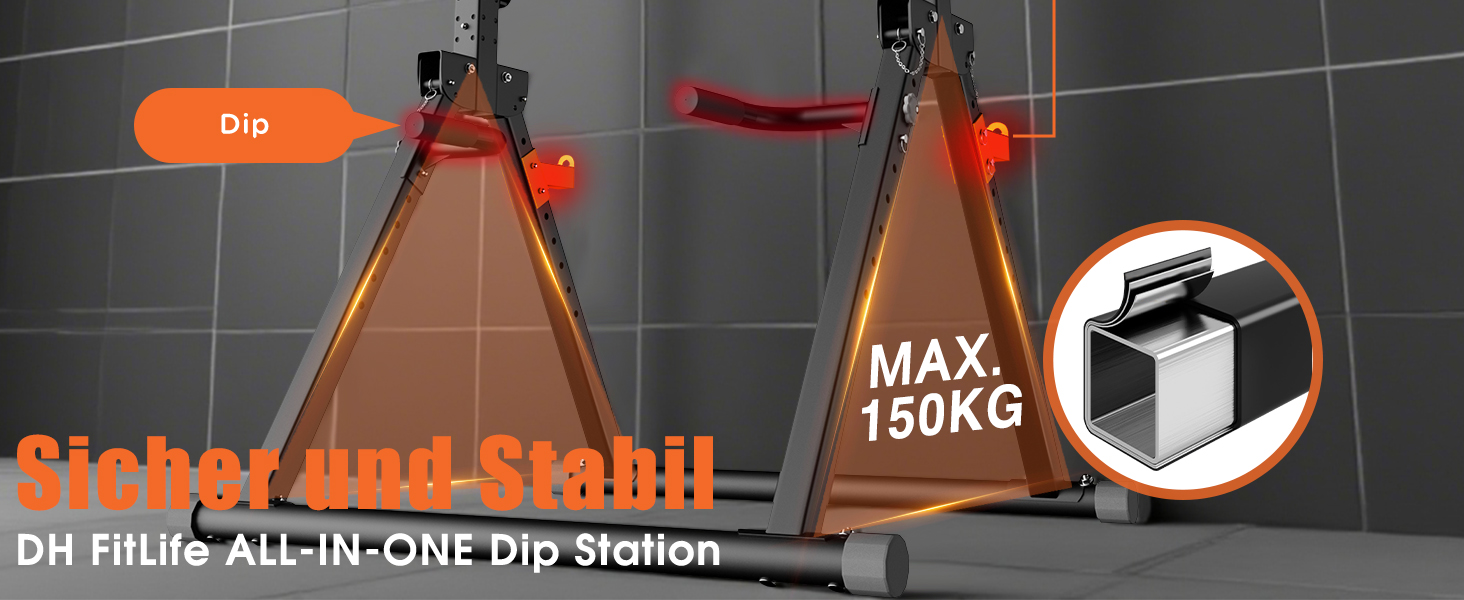 Power Tower DH FitLife: турнік, бруси для віджимань, станція для тренувань | Фітнес-станція для дому | Регульована спинка