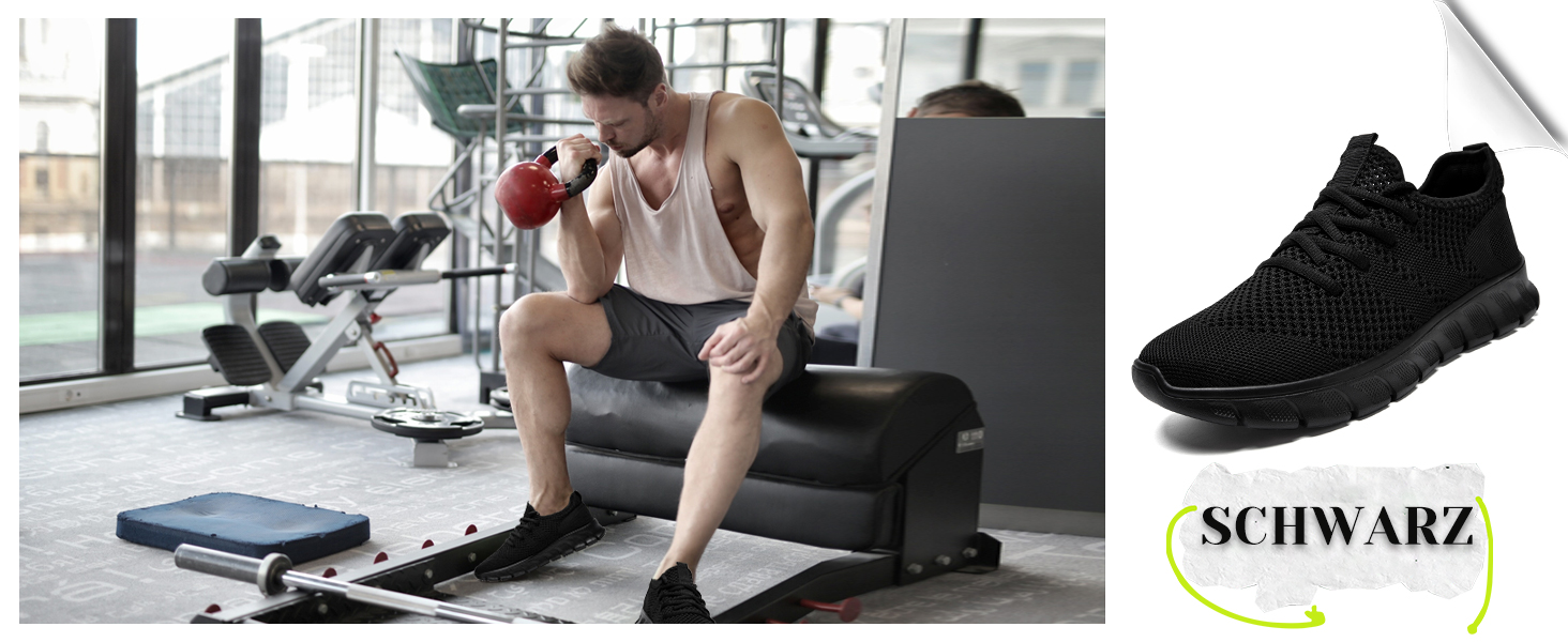 Чоловічі кросівки Damyuan: спортивні, для бігу, туризму, тенісу та фітнесу, розмір 43 EU, чорний колір