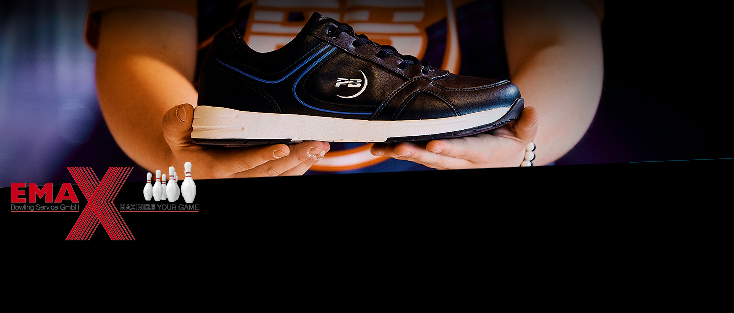 Боулінг-шоу EMAX Pro Bowl - Taktika для чоловіків, жінок та юніорів. Чорно-білі боулінг-шоу, розмір 38,5-46 (EU)