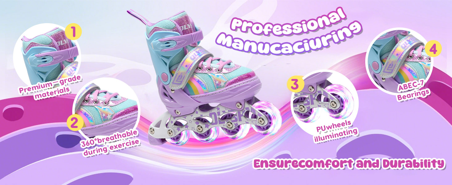 Роликові ковзани для дітей (дівчаток та хлопчиків), дизайн 