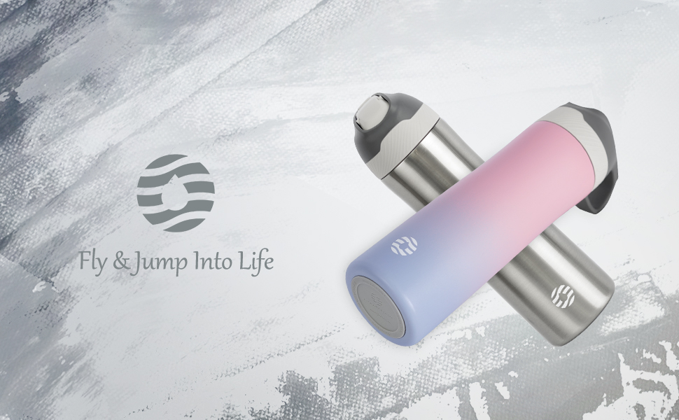 Термос FEIJIAN FJbottle 550 мл з нержавіючої сталі з щіткою, сріблястий