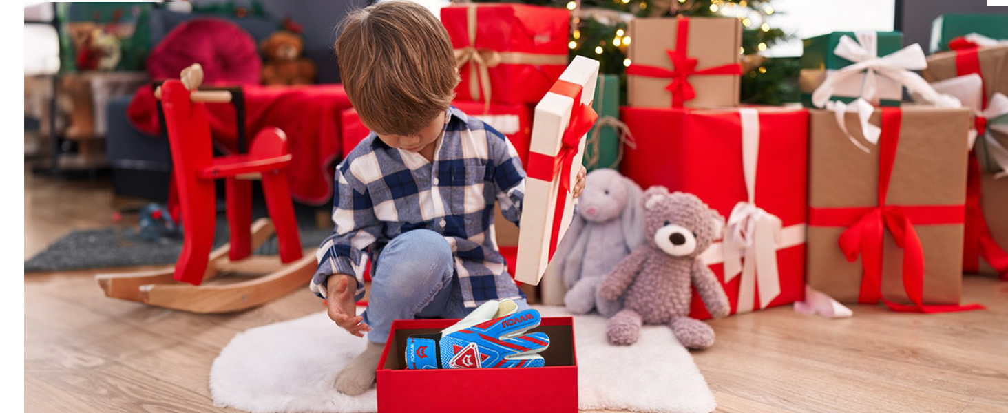 Воротарські рукавички WVVOU для дітей та підлітків, футбольні, з подвійним захистом, зручні, зелені