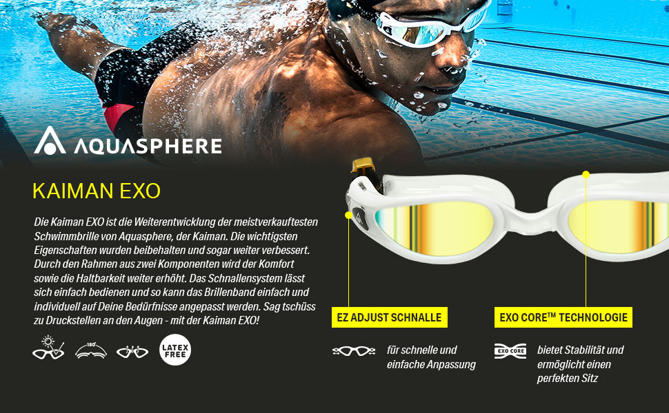 Окуляри Aqua Sphere Kaiman Compact EXO - поляризовані коричневі лінзи