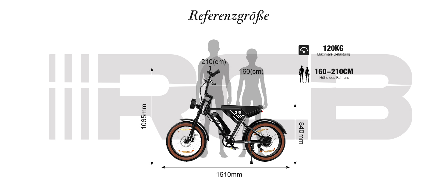 Електровелосипед RCB 20'', 48В 15Ач, запас ходу 35-90 км