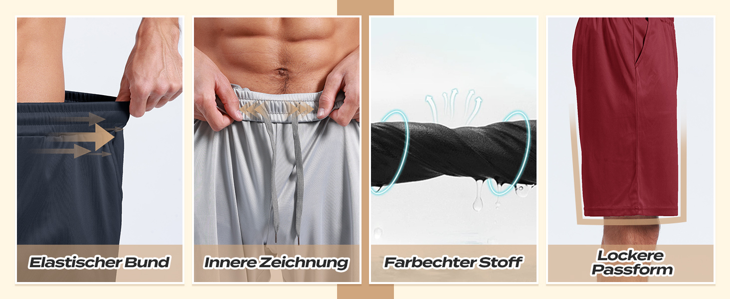 Шорти спортивні чоловічі 5 шт. Короткі шорти з кишенями, швидковисихаючі. Ідеально для тренувань, джогінгу, баскетболу. Кольори: чорний, темно-сірий, темно-синій, світло-сірий. Розмір L