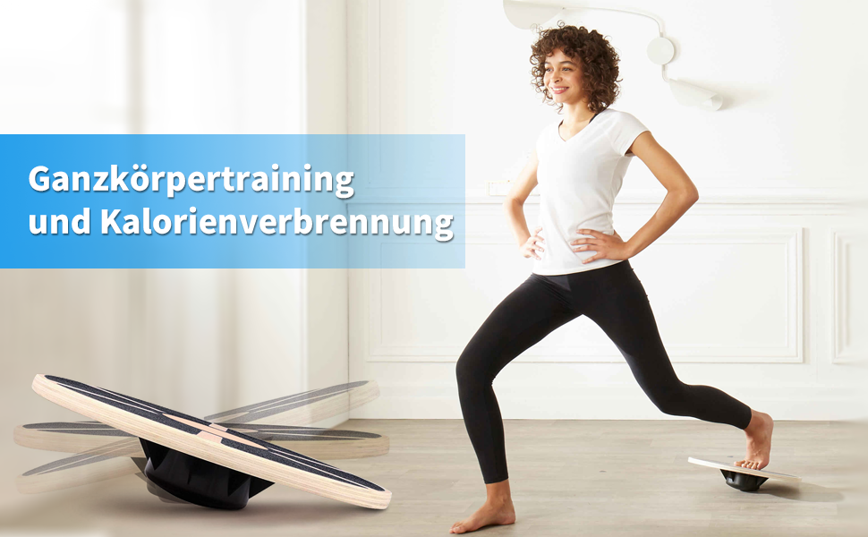 Дерев'яна баланс-дошка з неслизьким основанням, 40 см з ручками для вправ, для дорослих (чорна)