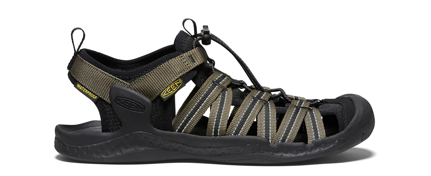 Чоловічі сандалії KEEN Drift Creek H2, 45 EU, оливковий/чорний