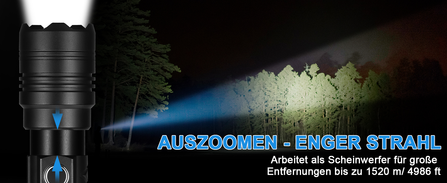 Ліхтар налобний LED USB-C, 500000 люмен, тактичний, 5 режимів, водонепроникний IPX7, для кемпінгу та відпочинку на природі